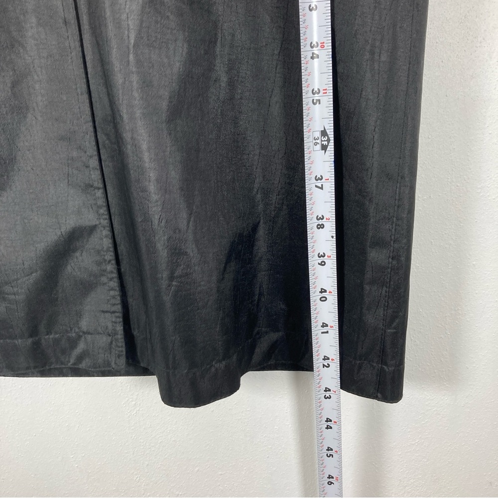 British Mist Trench Coat Flannel Lined Women's 3/4 Black Outdoor Waterproof Rain - Picture 8 of 11
